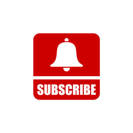 subscribe button icon. subsribe icon isolated on white backgroundのイラスト素材