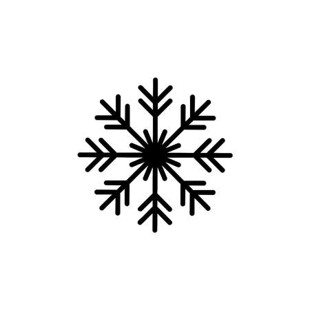 snowflake icon vector. snowflake icon isolated on white backgroundのイラスト素材