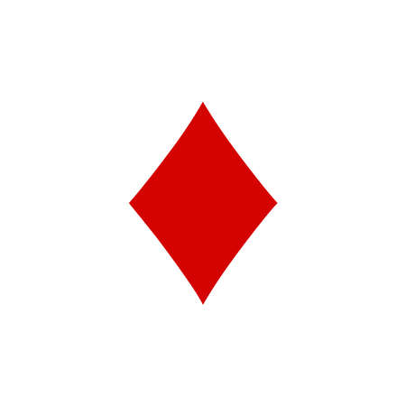 Diamond Icon of playing card icon on white background. flat style. Diamond iconのイラスト素材