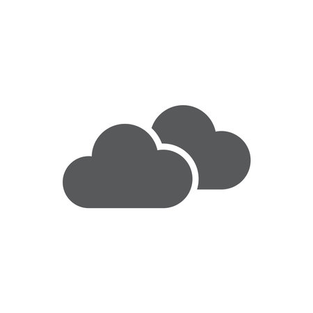 cloud icon vector. clouds icon vector illustration. cloud icon vector isolated on white backgroundのイラスト素材