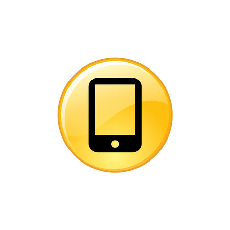 mobile phone icon vector. mobile phone icon vector illustration. mobile phone icon vector isolated on white backgroundのイラスト素材