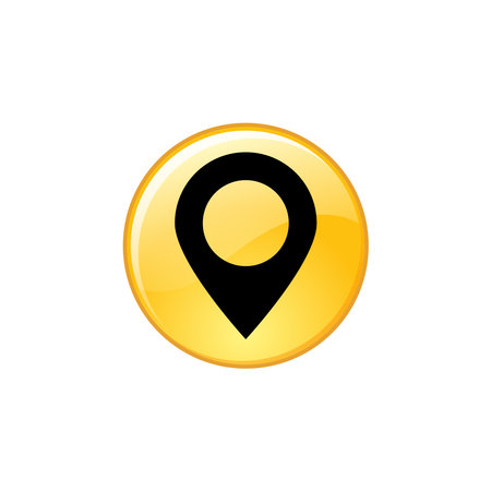 location pin icon vector. location pin icon vector illustration. location pin icon vector isolated on white backgroundのイラスト素材