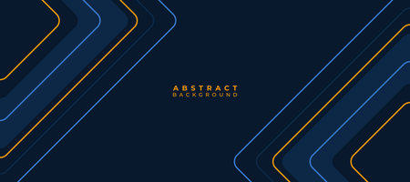 Abstract blue and yellow geometric background. Minimal design. Vector illustrationのイラスト素材
