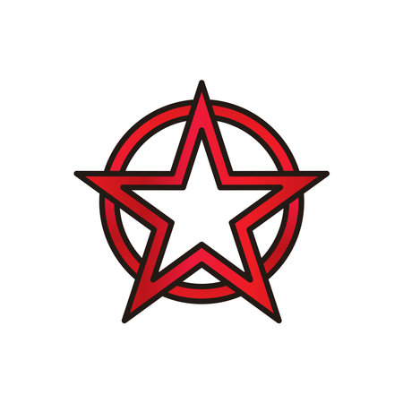 Star icon vector isolated on white background for your web and mobile app design, Star logo conceptのイラスト素材