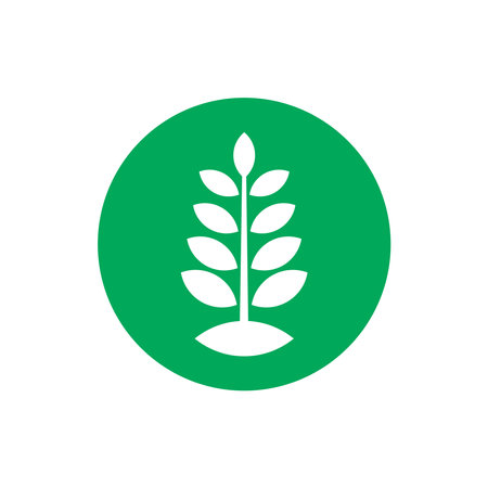 Agriculture wheat icon, vector illustration. Flat design style.のイラスト素材