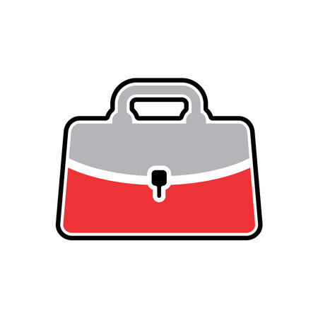 Briefcase icon. Business case symbol. Flat design style eps 10のイラスト素材
