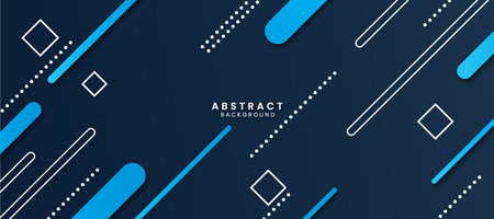 Abstract geometric background with blue gradient and lines. Vector illustration for designのイラスト素材