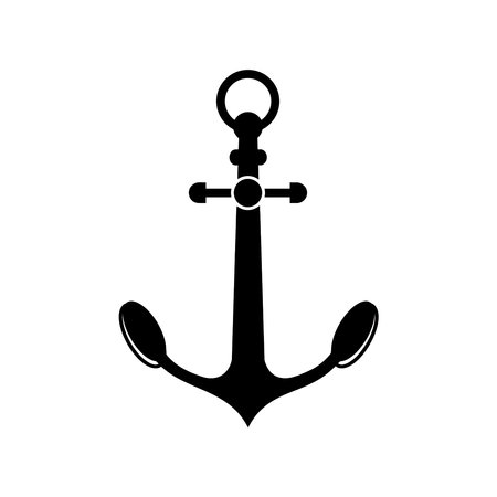 Anchor icon. Flat illustration of anchor vector icon for web
