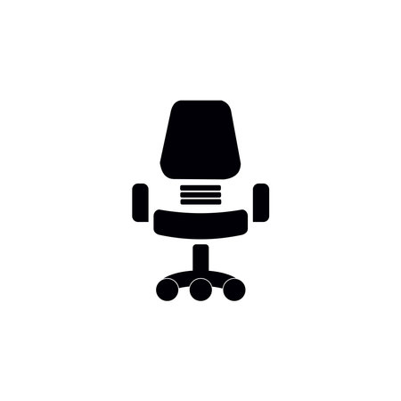 Office chair icon. Element of office furniture icon. Premium quality graphic design. Signs, symbols collection icon for websites, web design, mobile app on white backgroundのイラスト素材