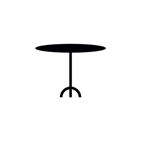 Table icon. Furniture symbol. Flat design style eps 10のイラスト素材