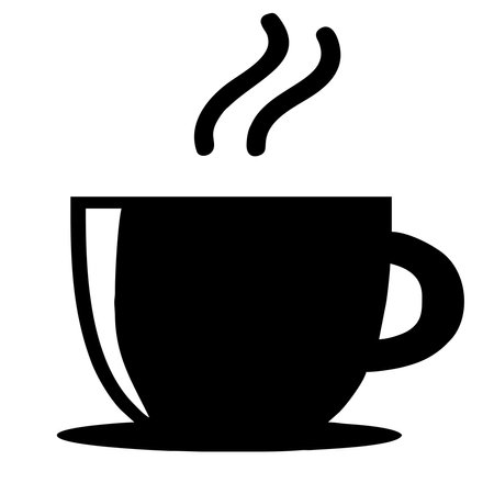 Coffee cup icon. Flat illustration of coffee cup icon for web designのイラスト素材
