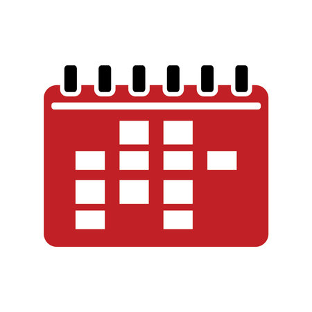 Calendar icon. Vector illustration. Flat design style eps 10のイラスト素材