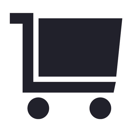 Shopping cart icon vector isolated on white background for your web and mobile app design, Shopping cart logo conceptのイラスト素材
