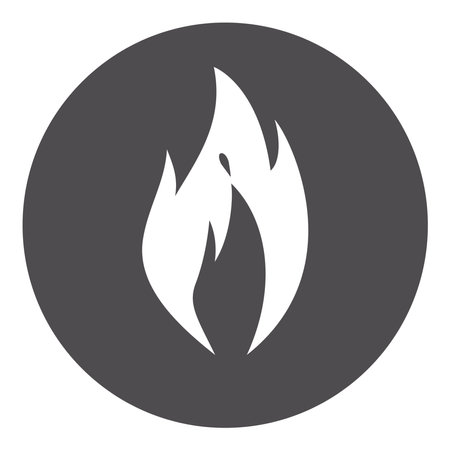 Fire solid icon on a white background, vector illustration. Eps 10.のイラスト素材