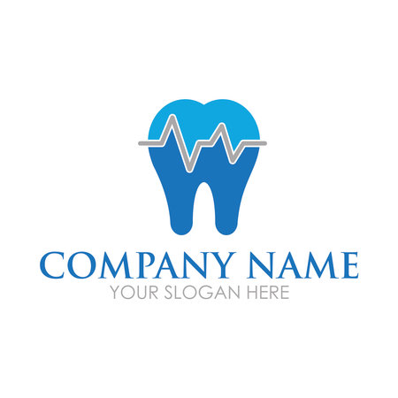 Dental logo design. Dental care logo. Vector illustration.のイラスト素材