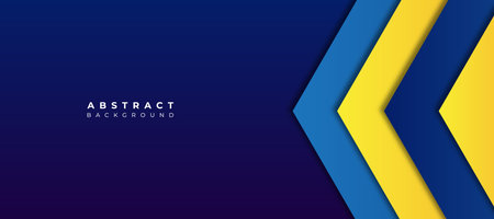 Modern blue and yellow abstract background. Minimal geometric design. Vector illustrationのイラスト素材