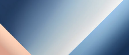 Minimalistic abstract geometric background featuring smooth blue and peach gradients. Ideal for modern design projects and visual concepts.の素材