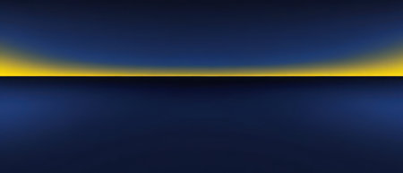 abstract navy blue and yellow flowing background illustrationの素材