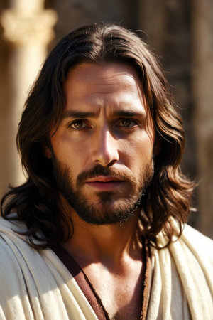 potrait of jesus christの素材