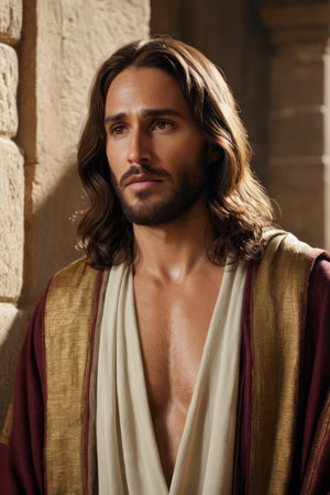potrait of jesus christの素材