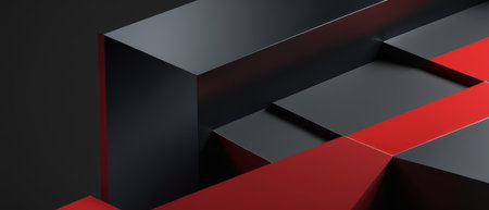 abstract red black metallic background illustration. red metallic backdropの素材