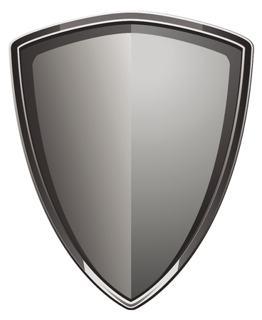 Polished shield made of metalのイラスト素材