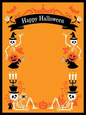 Halloween cardのイラスト素材