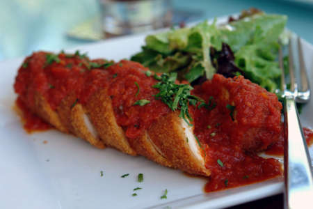 chicken rollatiniの写真素材