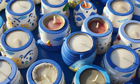 Souvenir waxine candles の写真素材