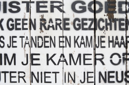 NETHERLANDS - LEMMER - MEDIA MAY 2014  Artwork with Dutch spells のeditorial素材