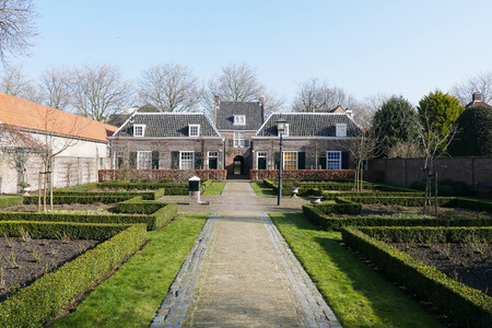 NETHERLANDS - DELFT - CIRCA JANUARY 2015: Hofje of Pauw.のeditorial素材