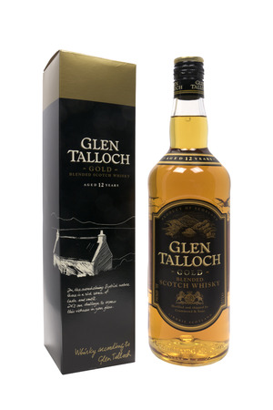 NETHERLANDS - DELFT - CIRCA JANUARY 2015: Glen Talloch blended Scotch whisky.のeditorial素材