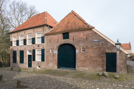 NETHERLANDS - BRONCKHORST - CIRCA MARCH 2015: Farmhouse in the smallest city in the Netherlands.のeditorial素材