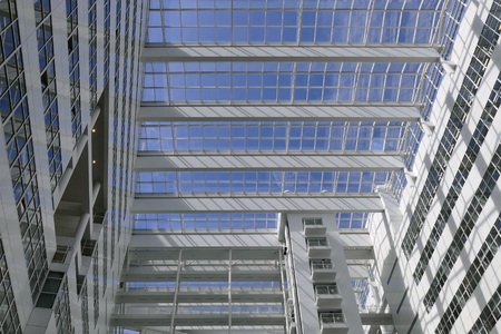 NETHERLANDS - THE HAGUE - CIRCA JULY 2015: City Hall in The Hague, designed by Richard Meier.