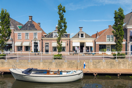 NETHERLANDS - IJLST - MEDIA AUGUST 2015: Center of IJlst in Friesland, Netherlands.のeditorial素材