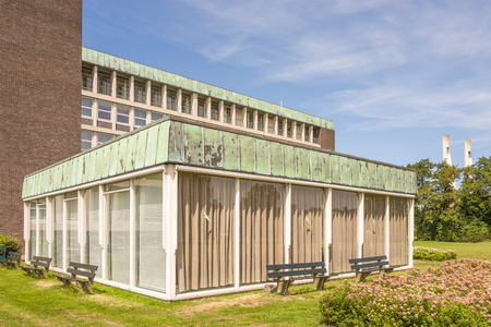 NETHERLANDS - VOORBURG - JULY 9, 2017: Hospital building Reinier de Graaf Hospital in Voorburg.のeditorial素材