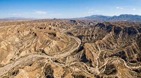 Europes famous badlands region with stark relief and cinematic textures.