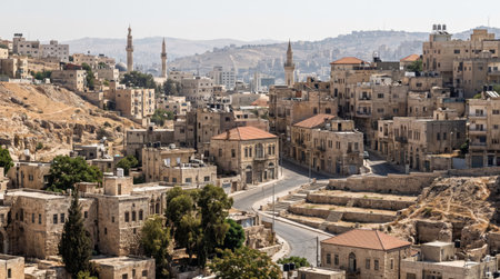 Distinctive historic town scenery at Downtown Amman Historic District, combining Jordanian heritage or natural character with layered depth and atmospheric Middle Eastern light.