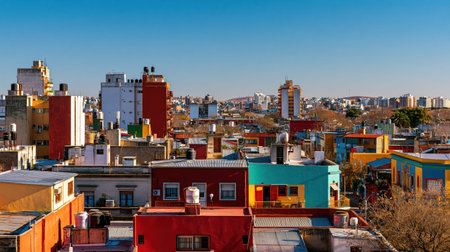 A clear daytime travel view of Buenos Aires Caminito with layered perspective, authentic regional detail and vibrant natural tones.