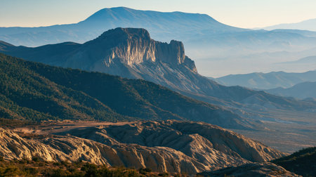 A clear daytime travel view of Valle de la Muerte with layered perspective, authentic regional detail and vibrant natural tones.