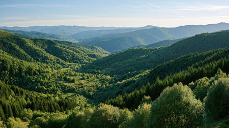 Detailed Italy scenery at Foreste Casentinesi combines natural color, clear visibility and a balanced overlook composition across the wider setting.