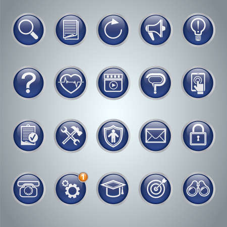 Business icons set. Illustrationのイラスト素材