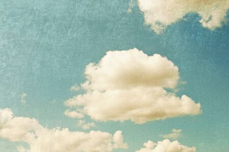 Vintage sky, retro style backgroundの写真素材