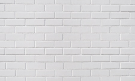 White brick wall, perfect as a background