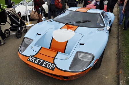 LONDON - SEPTEMBER 04: A Ford GT40 at Chelsea AutoLegends, on September 04, 2011 in London. The Ford...