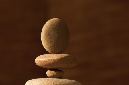 Stack of pebbles in balance, zen conceptの写真素材