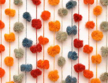 Colorful wall decorationの写真素材