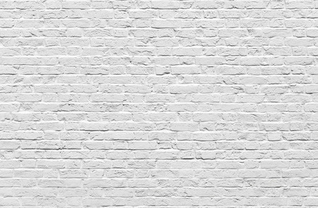 White brick wall texture or background