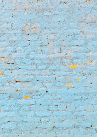 Light blue brick wall texture, verticalの写真素材