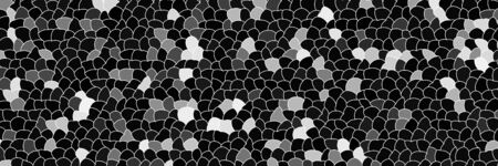 Abstract grayscale rounded polygon pattern, vector illustrationのイラスト素材